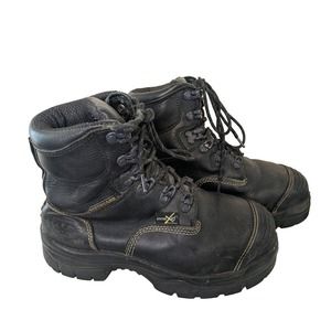 Oliver At's All Terrain Men's Boots Steel-toed Black Leather Lace Up Size 6
